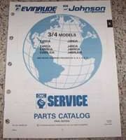 1992 Johnson Evinrude 3 & 4 HP Models Parts Catalog