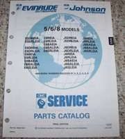 1992 Johnson Evinrude 5, 6 & 8 HP Models Parts Catalog