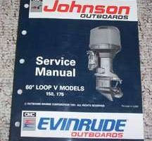 1992 Johnson Evinrude 150 & 175 HP 60 Loop V Models Service Manual
