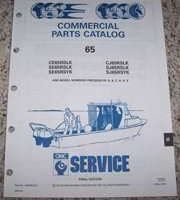 1992 Johnson Evinrude 65 HP Commercial Models Parts Catalog