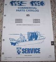 1992 Johnson Evinrude 65 Commercial Models Parts Catalog