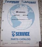 1992 Johnson Evinrude 85 HP Models Parts Catalog