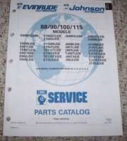 1992 Johnson Evinrude 88, 90, 100 & 115 HP Models Parts Catalog