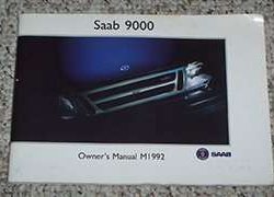 1992 Saab 9000 Owner's Manual