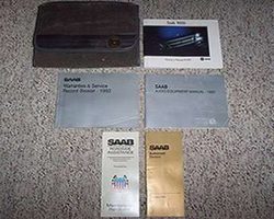 1992 Saab 9000 Owner's Manual Set