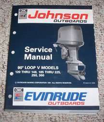 1992 Johnson Evinrude 200 HP 90 Loop V Models Service Manual – DIY ...