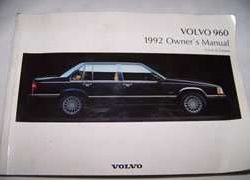 1992 Volvo 960 Owner's Manual