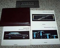1992 Volvo 960 Owner's Manual Set