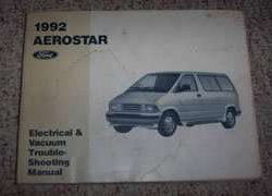 1992 Ford Aerostar Electrical Wiring Diagrams Troubleshooting Manual