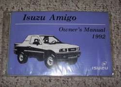 1992 Isuzu Amigo Owner's Manual