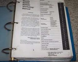 1992 Mazda B2200 & B2600i Truck Workshop Service Manual Binder