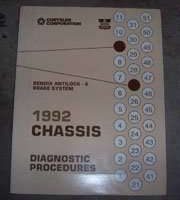 1992 Dodge Monaco Bendix Antilock-6 Brake System Chassis Diagnostic Procedures