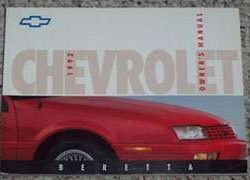 1992 Chevrolet Beretta Owner's Manual