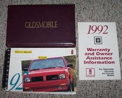 1992 Oldsmobile Bravada Owner's Manual Set