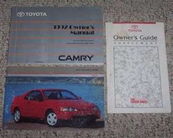 1992 Toyota Camry Owner's Manual Set