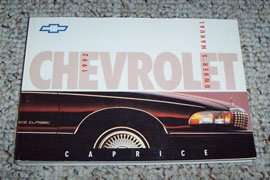 1992 Chevrolet Caprice Owner's Manual