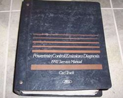 1992 Mercury Cougar Powertrain Control & Emissions Diagnosis Manual