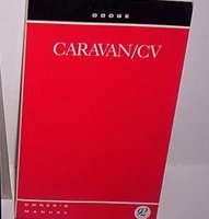 1992 Dodge Caravan C/V Owner's Manual