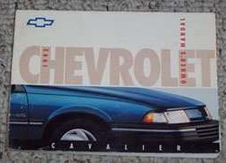 1992 Chevrolet Cavalier Owner's Manual