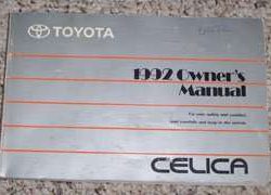 1992 Toyota Celica Owner's Manual