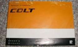 1992 Plymouth Colt Owner's Manual