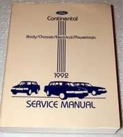 1992 Lincoln Continental Service Manual