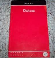 1992 Dodge Dakota Owner's Manual