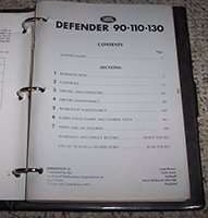 1992 Land Rover Defender 90, 110 & 130 Owner's Manual