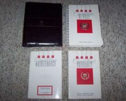 1992 Cadillac Deville Owner's Manual Set