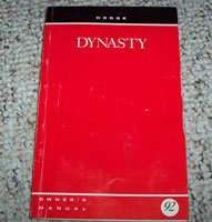 1992 Dodge Dynasty Owner's Manual
