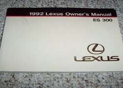 1992 Lexus ES300 Owner's Manual