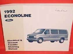 1992 Ford Econoline E-150, E-250 & E-350 Electrical Wiring Diagrams Troubleshooting Manual
