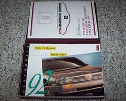 1992 Oldsmobile Eighty-Eight Owner's Manual Set