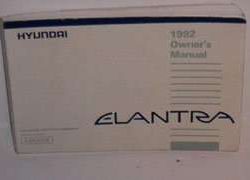 1992 Hyundai Elantra Owner's Manual
