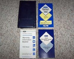 1992 Ford Escort Owner's Manual Set