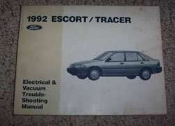 1992 Ford Escort Electrical Wiring Diagrams Troubleshooting Manual