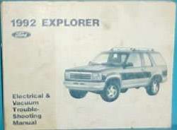 1992 Ford Explorer Electrical Wiring Diagrams Troubleshooting Manual