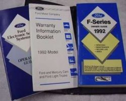 1992 Ford F-450 Truck Owner's Manual Set