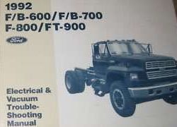 1992 Ford B-Series Trucks Electrical & Vacuum Troubleshooting Wiring Manual