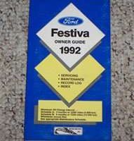 1992 Ford Festiva Owner's Manual