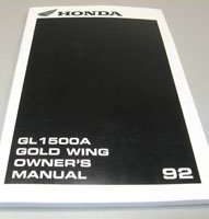 1992 Honda GL1500A Gold Wing Motorcycle Owner's Manual