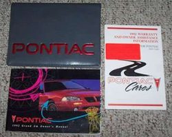 1992 Pontiac Grand Am Owner's Manual Set