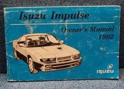 1992 Isuzu Impulse Owner's Manual