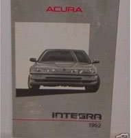 1992 Acura Integra 3-Door Owner's Manual