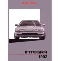 1992 Acura Integra 4-Door Owner's Manual