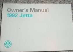 1992 Volkswagen Jetta Owner's Manual