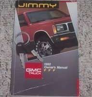 1992 GMC Jimmy Owner's Manual
