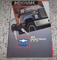 1992 Chevrolet Kodiak Medium Duty Truck Owner's Manual