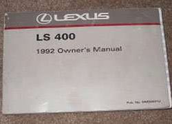 1992 Lexus LS400 Owner's Manual