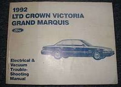 1992 Ford LTD Crown Victoria Electrical Wiring Diagrams Troubleshooting Manual